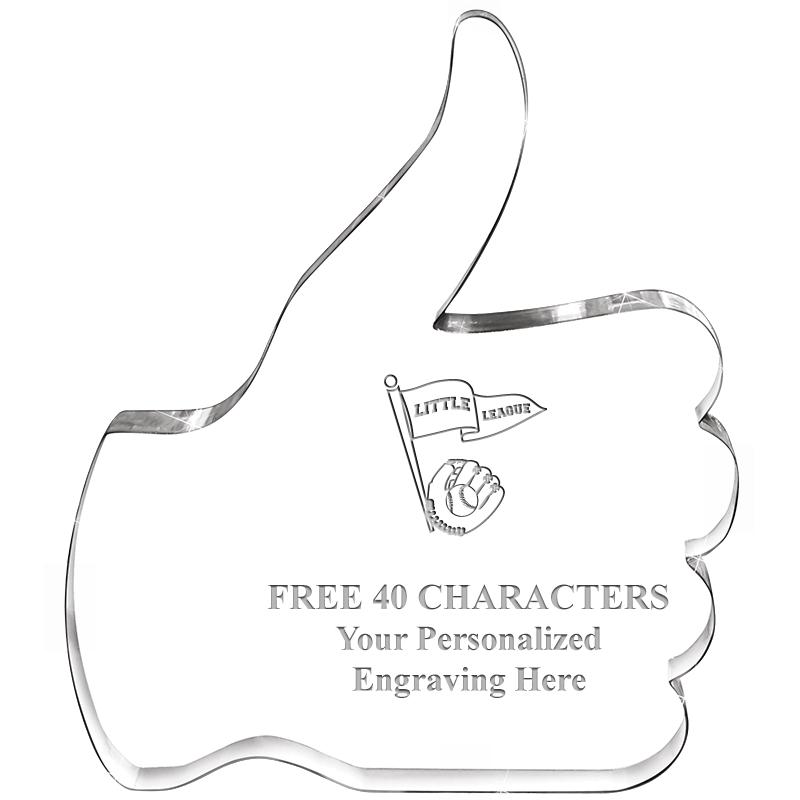 6" THUMBS UP ACRYLIC