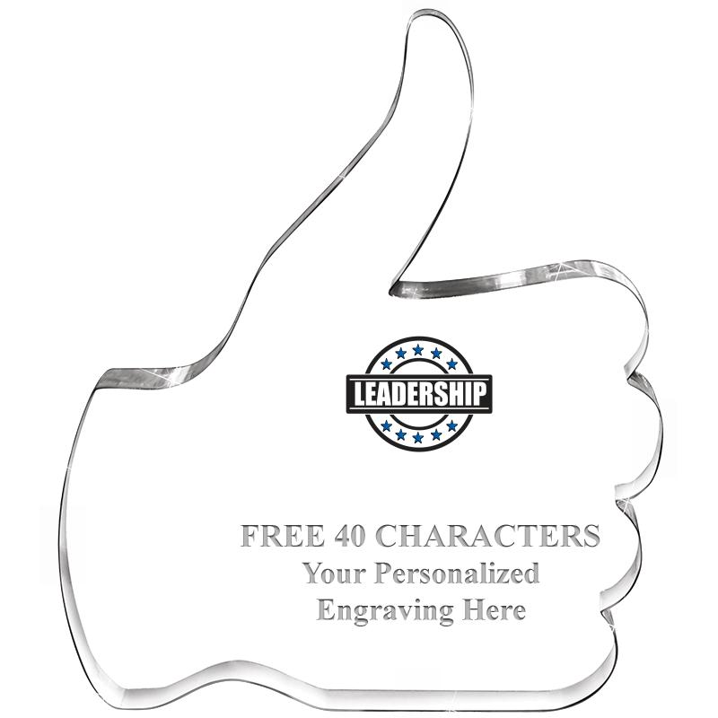 6" THUMBS UP ACRYLIC