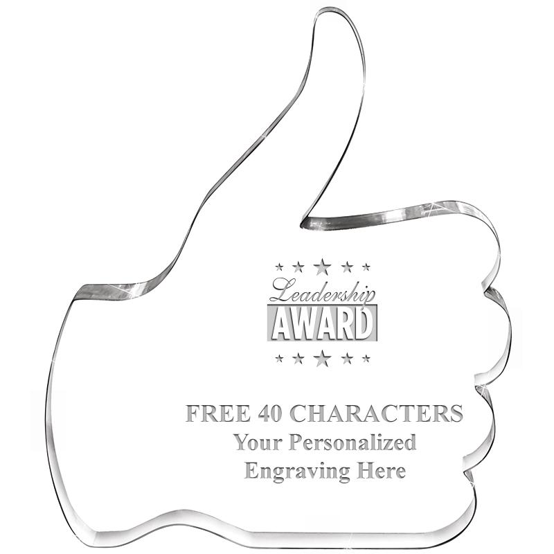 6" THUMBS UP ACRYLIC