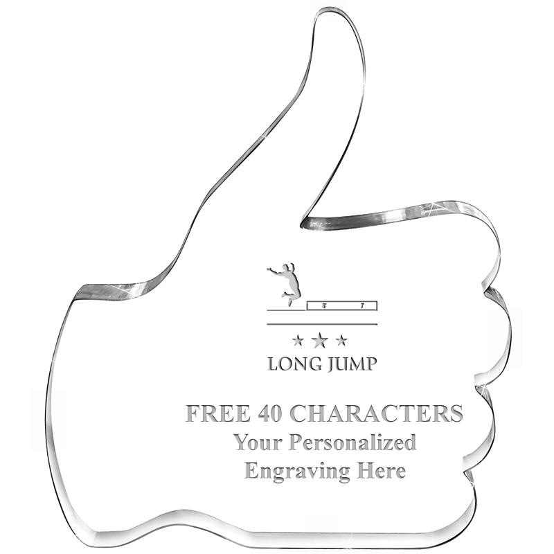 6" THUMBS UP ACRYLIC