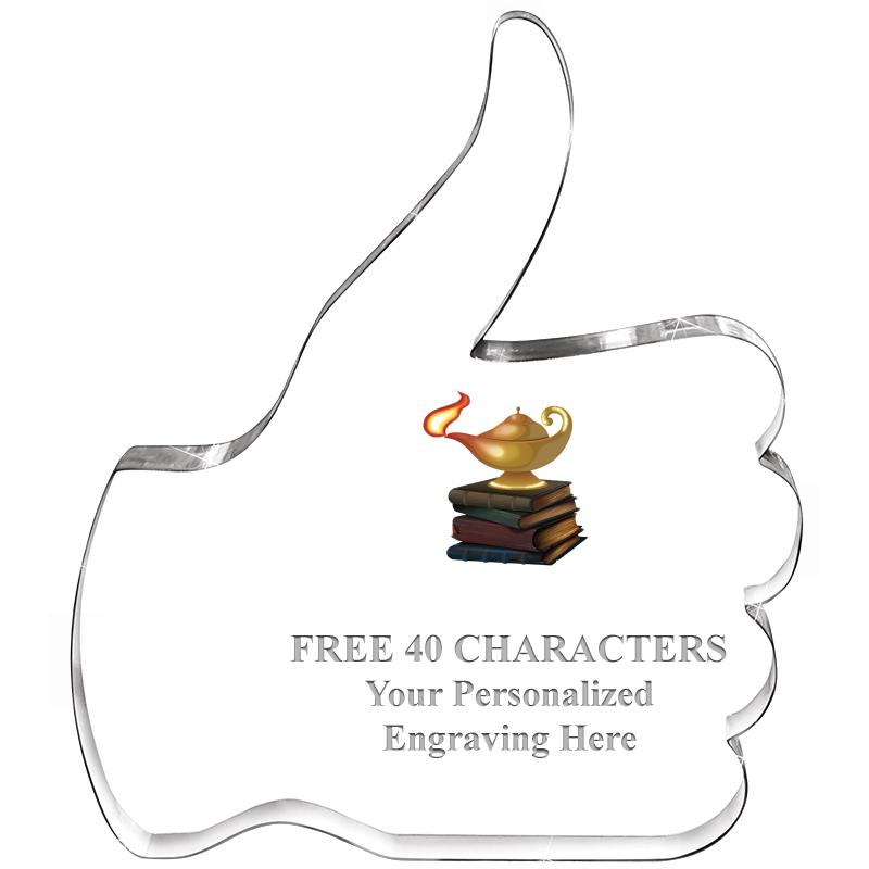 6" THUMBS UP ACRYLIC