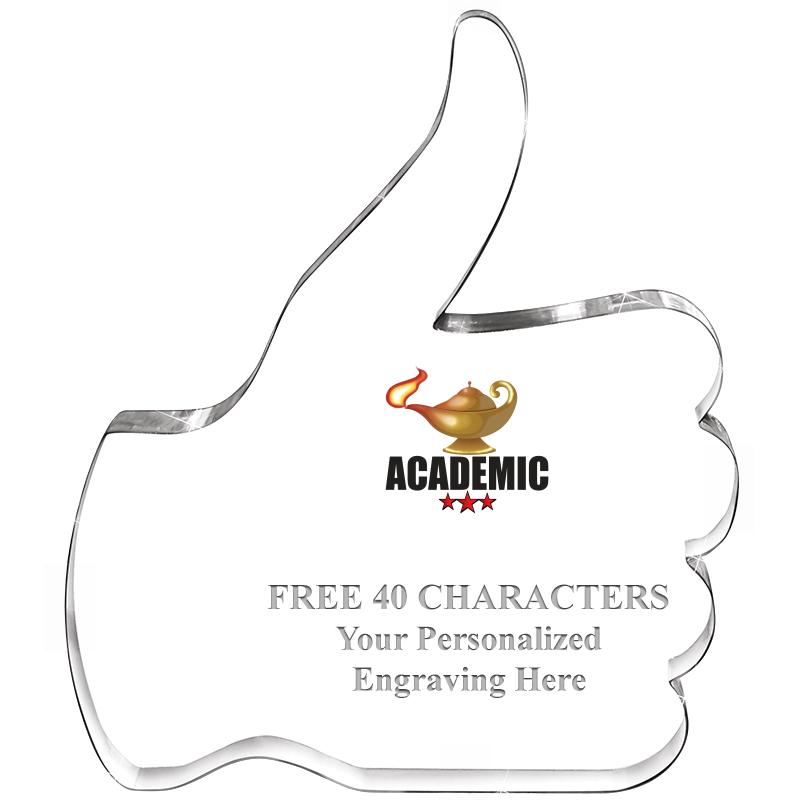 6" THUMBS UP ACRYLIC