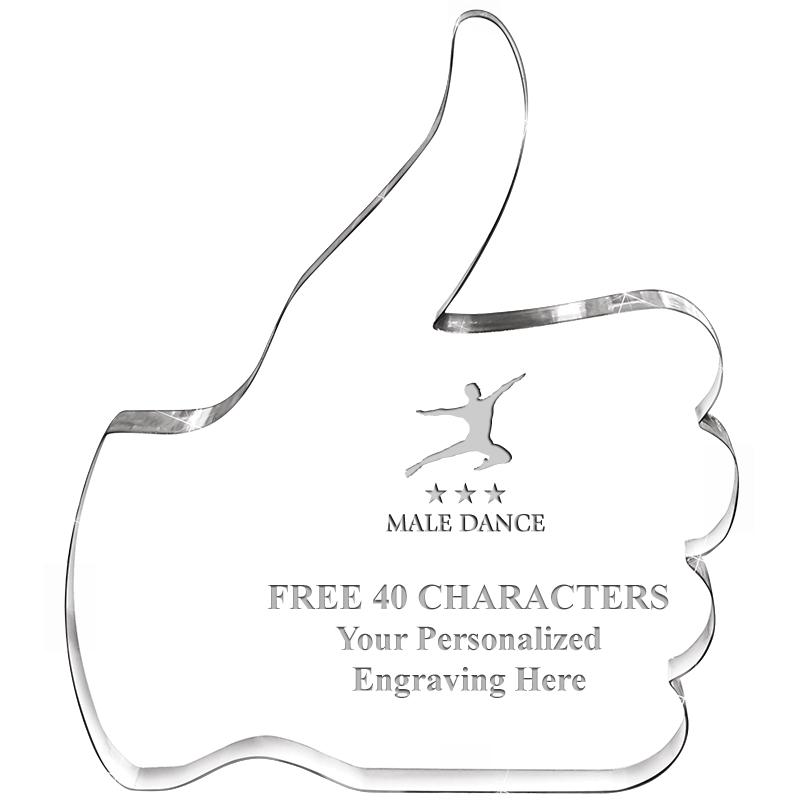 6" THUMBS UP ACRYLIC