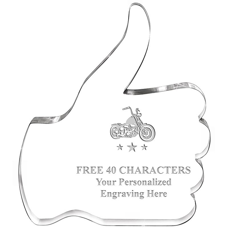 6" THUMBS UP ACRYLIC