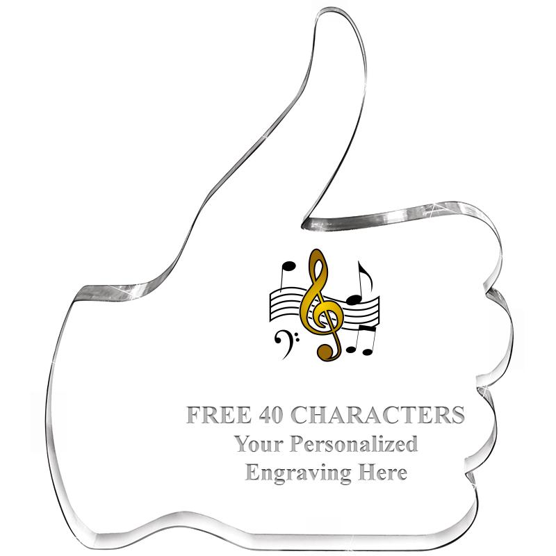 6" THUMBS UP ACRYLIC