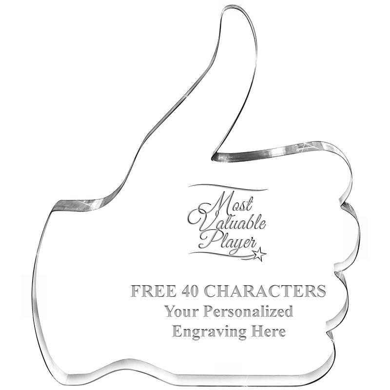 6" THUMBS UP ACRYLIC