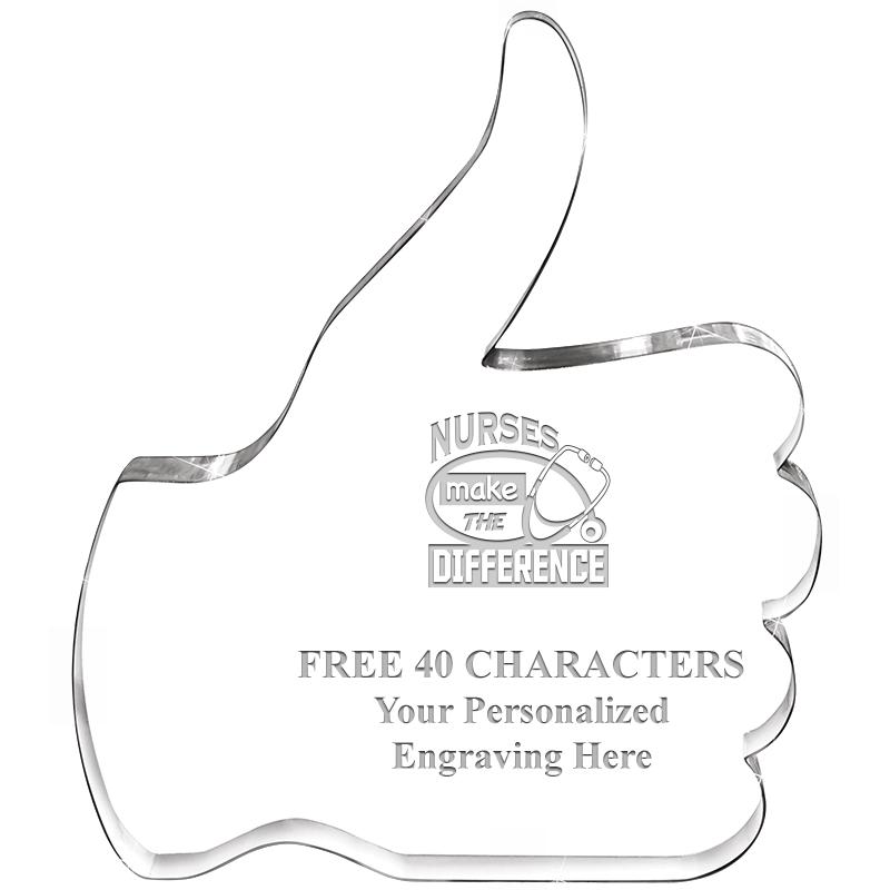 6" THUMBS UP ACRYLIC