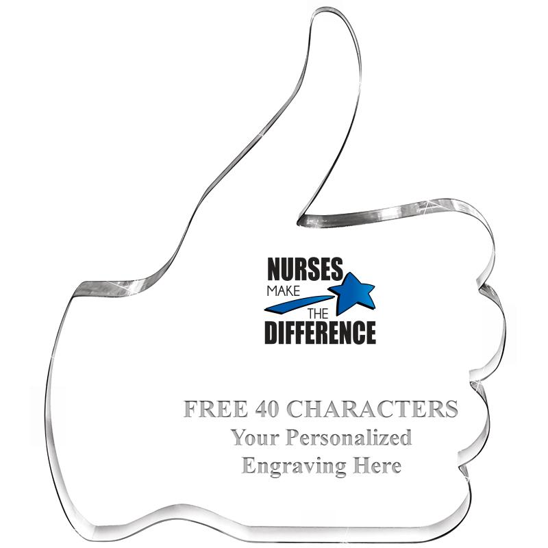 6" THUMBS UP ACRYLIC