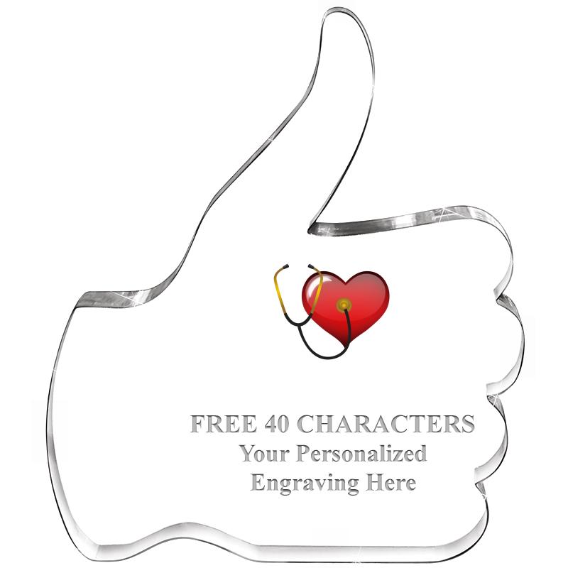 6" THUMBS UP ACRYLIC