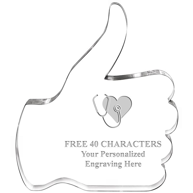 6" THUMBS UP ACRYLIC