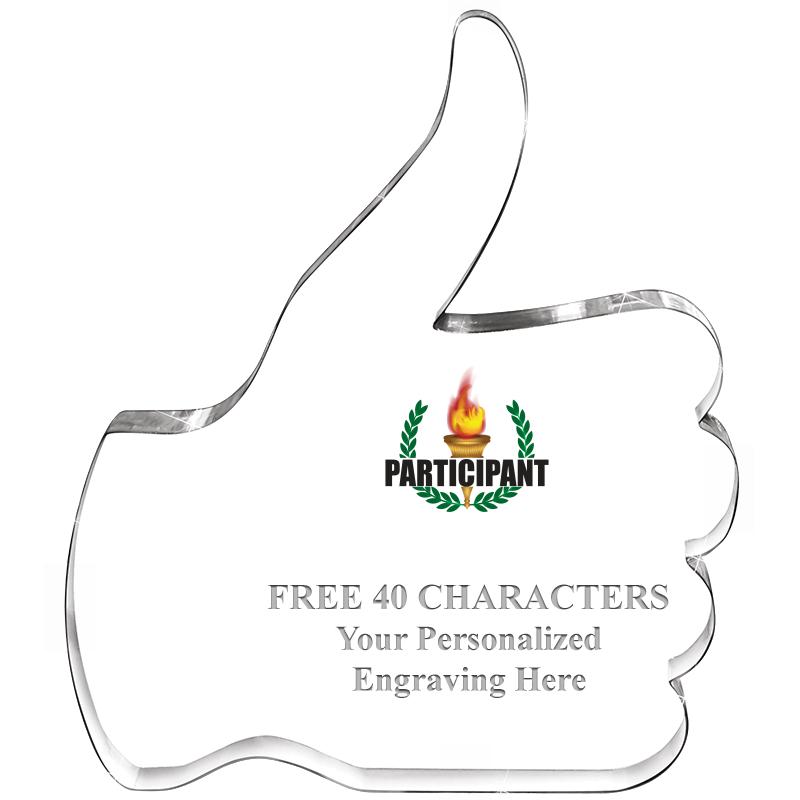 6" THUMBS UP ACRYLIC