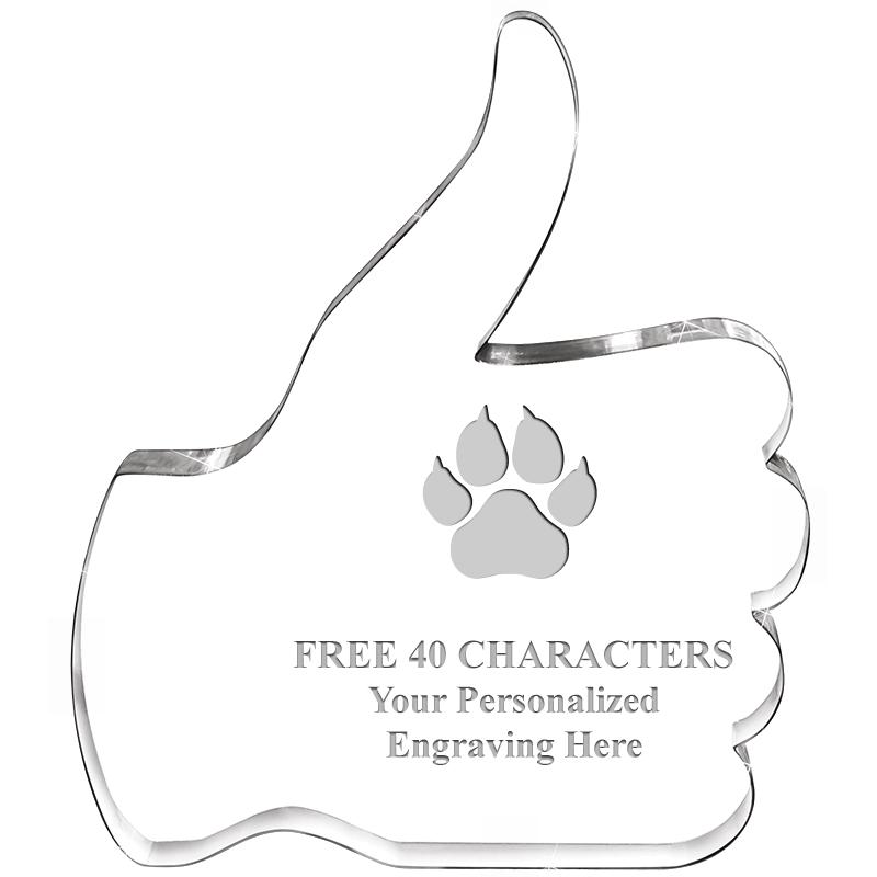 6" THUMBS UP ACRYLIC