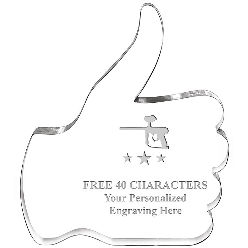 6" THUMBS UP ACRYLIC