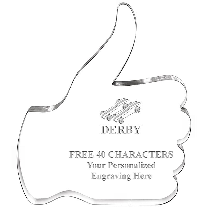 6" THUMBS UP ACRYLIC