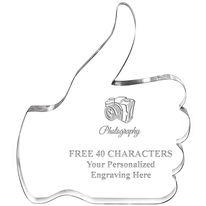 6" THUMBS UP ACRYLIC