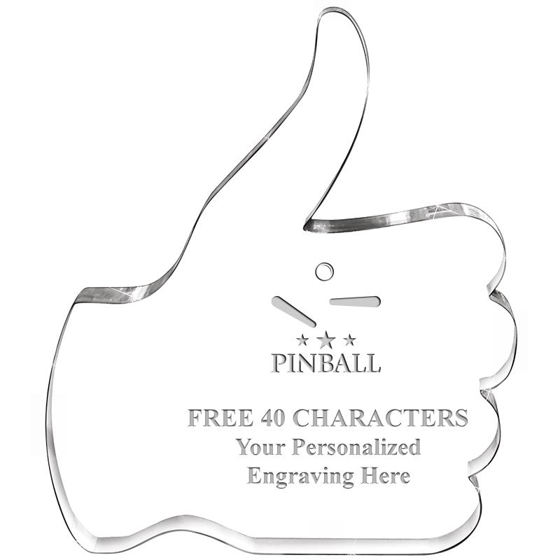 6" THUMBS UP ACRYLIC