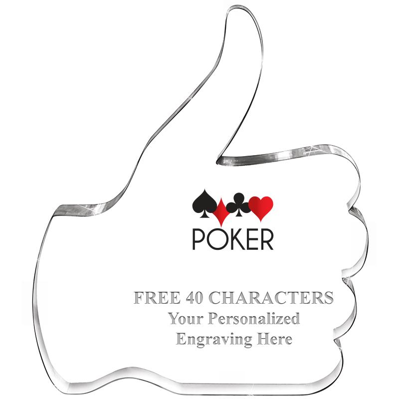 6" THUMBS UP ACRYLIC