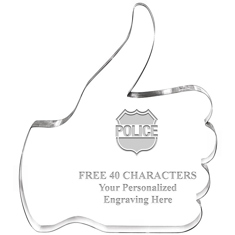 6" THUMBS UP ACRYLIC