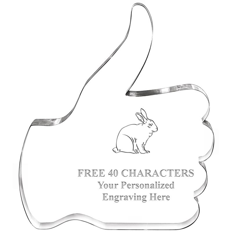 6" THUMBS UP ACRYLIC