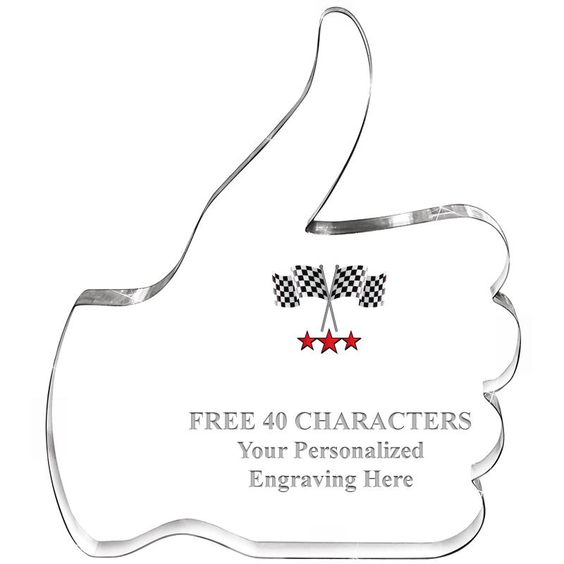 6" THUMBS UP ACRYLIC