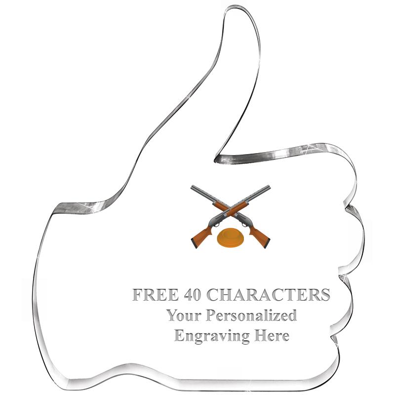 6" THUMBS UP ACRYLIC