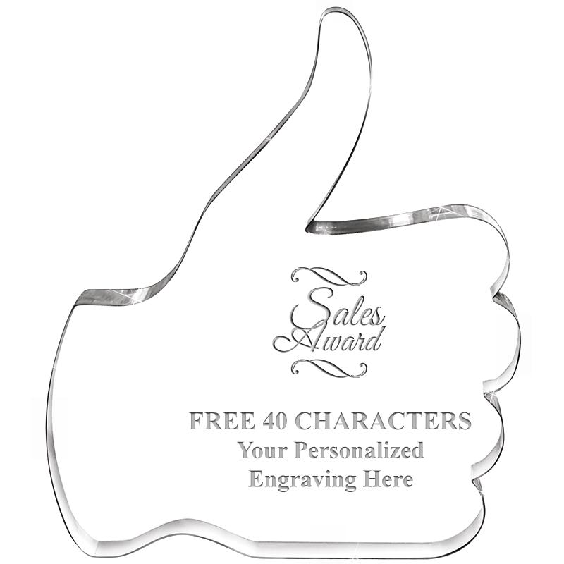 6" THUMBS UP ACRYLIC