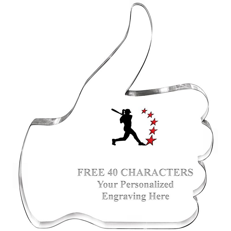 6" THUMBS UP ACRYLIC