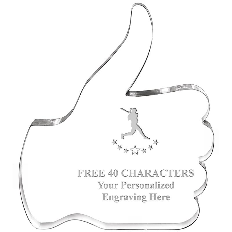 6" THUMBS UP ACRYLIC