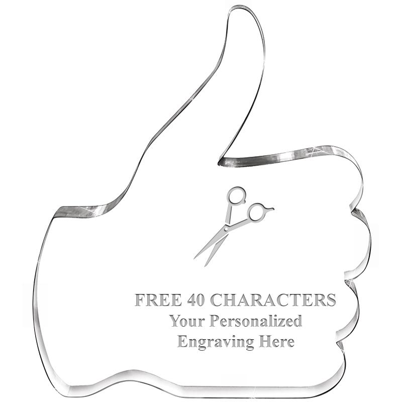 6" THUMBS UP ACRYLIC