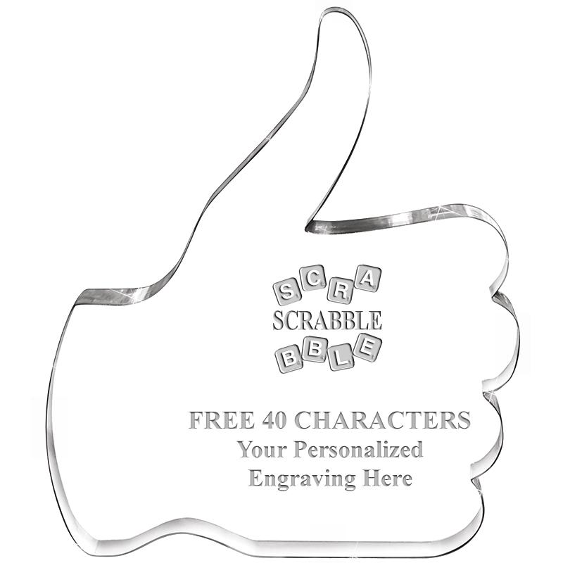 6" THUMBS UP ACRYLIC