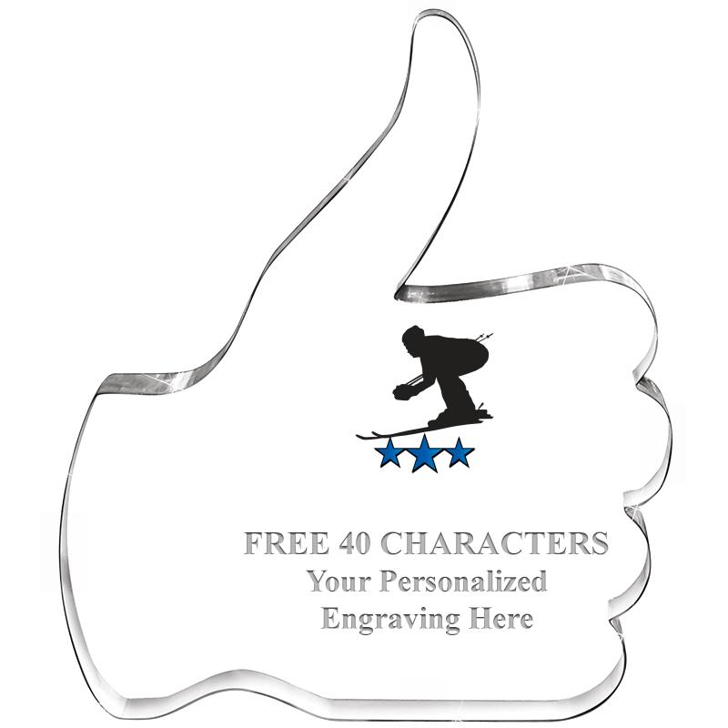 6" THUMBS UP ACRYLIC