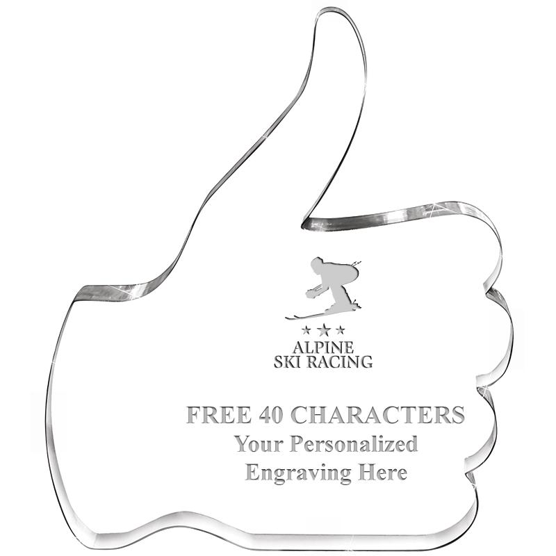 6" THUMBS UP ACRYLIC