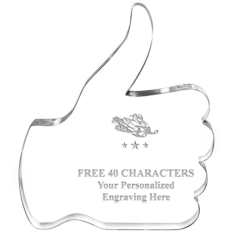 6" THUMBS UP ACRYLIC