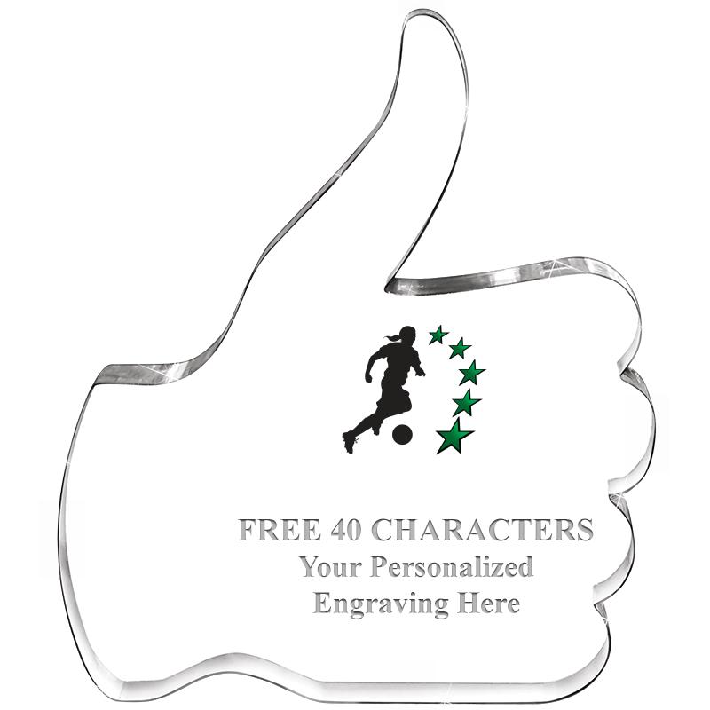 6" THUMBS UP ACRYLIC