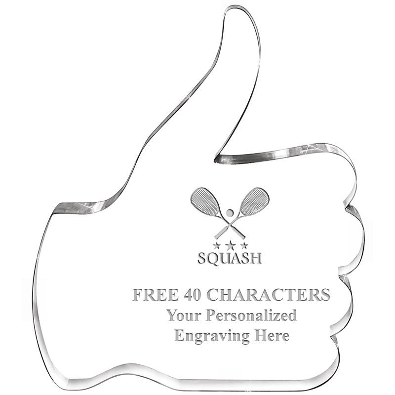 6" THUMBS UP ACRYLIC