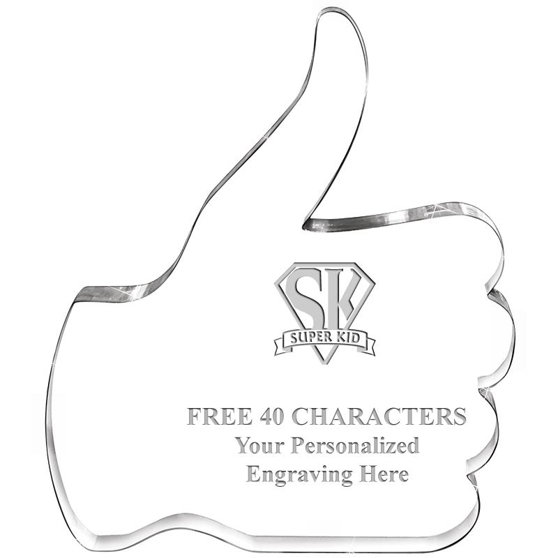 6" THUMBS UP ACRYLIC