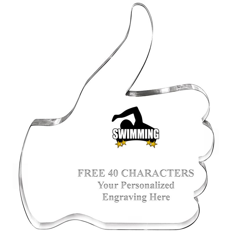 6" THUMBS UP ACRYLIC