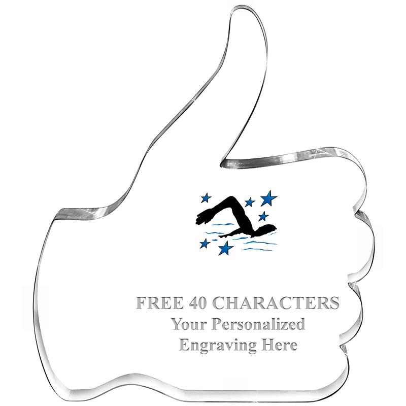 6" THUMBS UP ACRYLIC