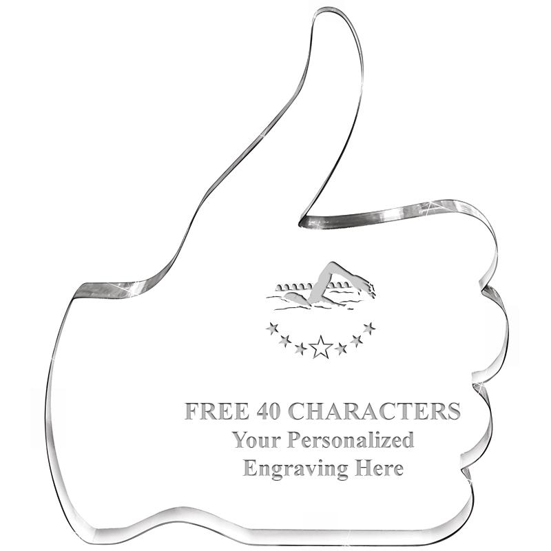 6" THUMBS UP ACRYLIC