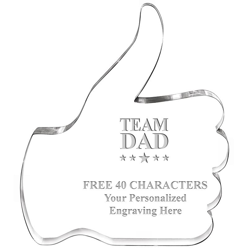 6" THUMBS UP ACRYLIC