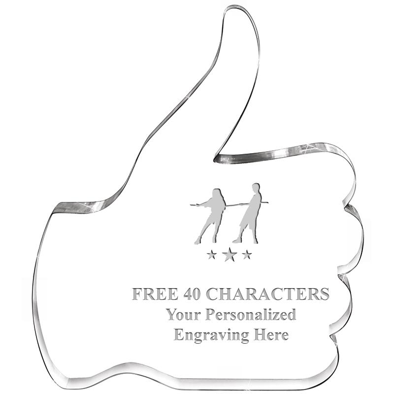 6" THUMBS UP ACRYLIC