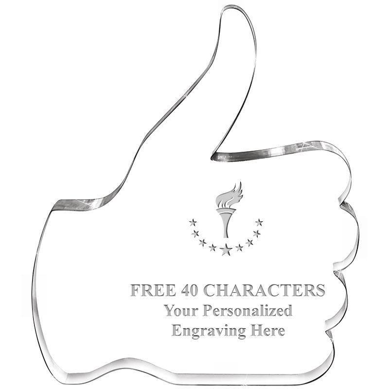 6" THUMBS UP ACRYLIC