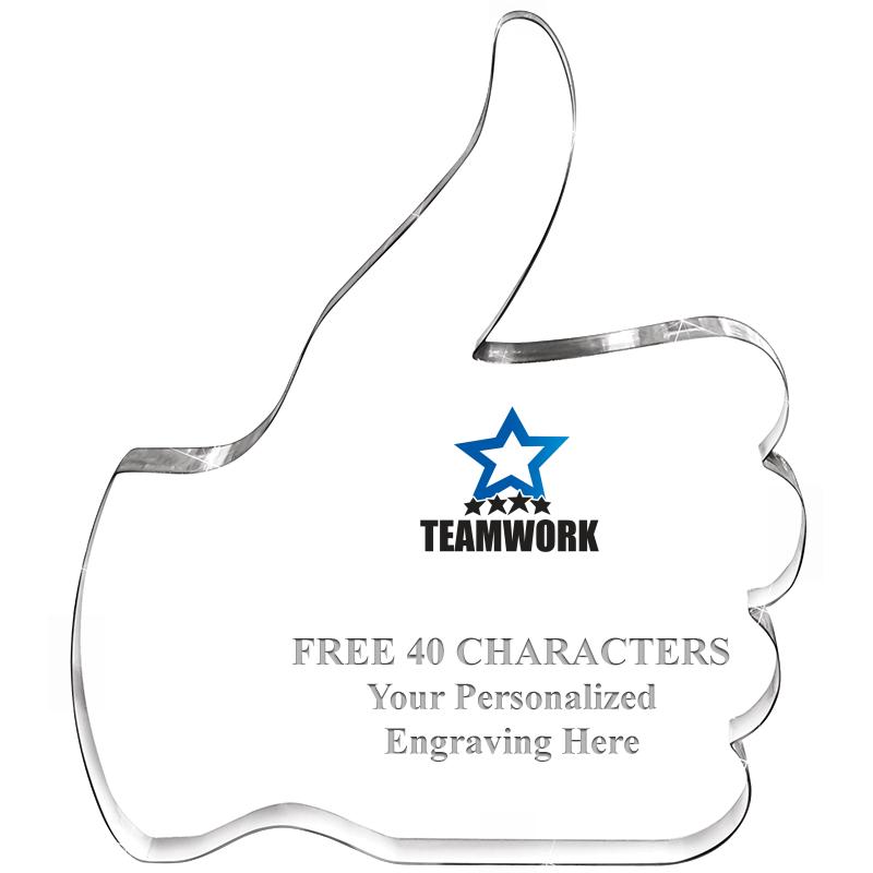 6" THUMBS UP ACRYLIC