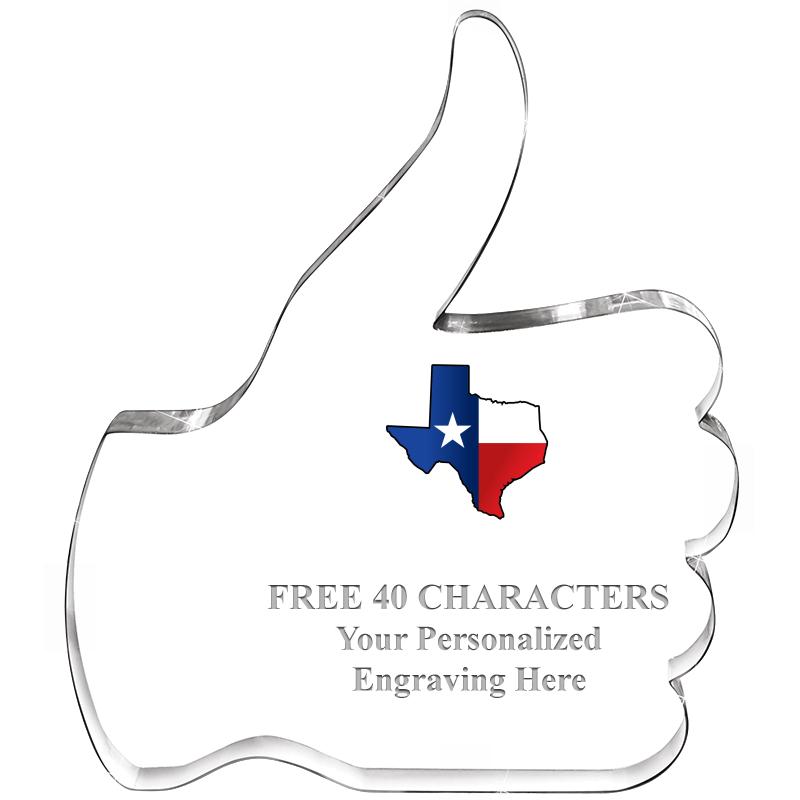 6" THUMBS UP ACRYLIC