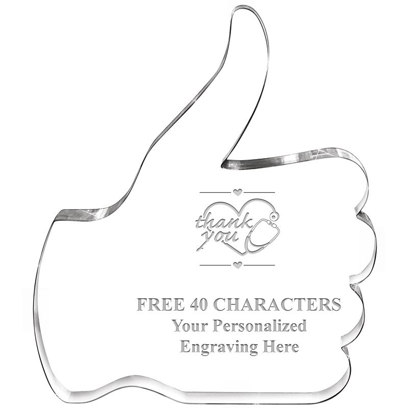 6" THUMBS UP ACRYLIC