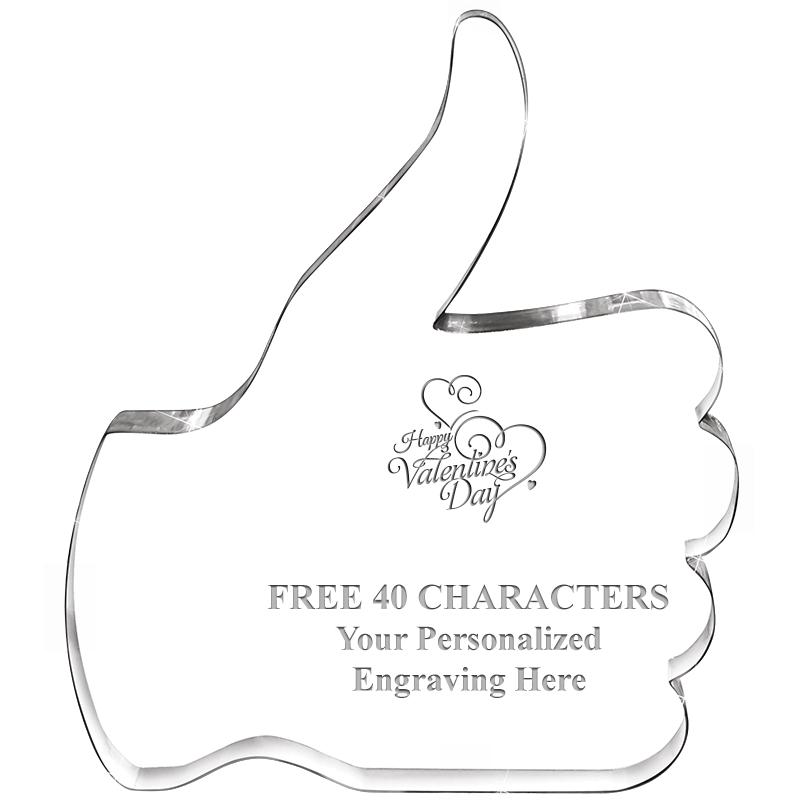 6" THUMBS UP ACRYLIC