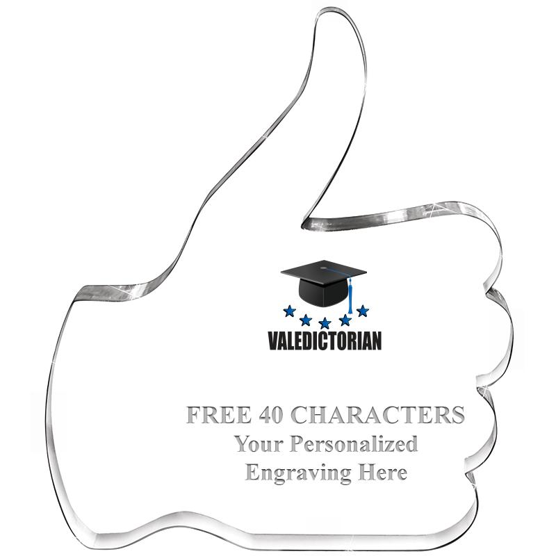 6" THUMBS UP ACRYLIC