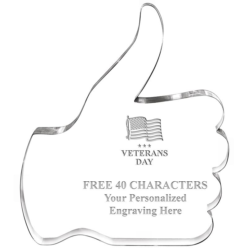 6" THUMBS UP ACRYLIC