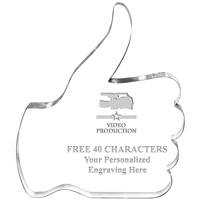 6" THUMBS UP ACRYLIC