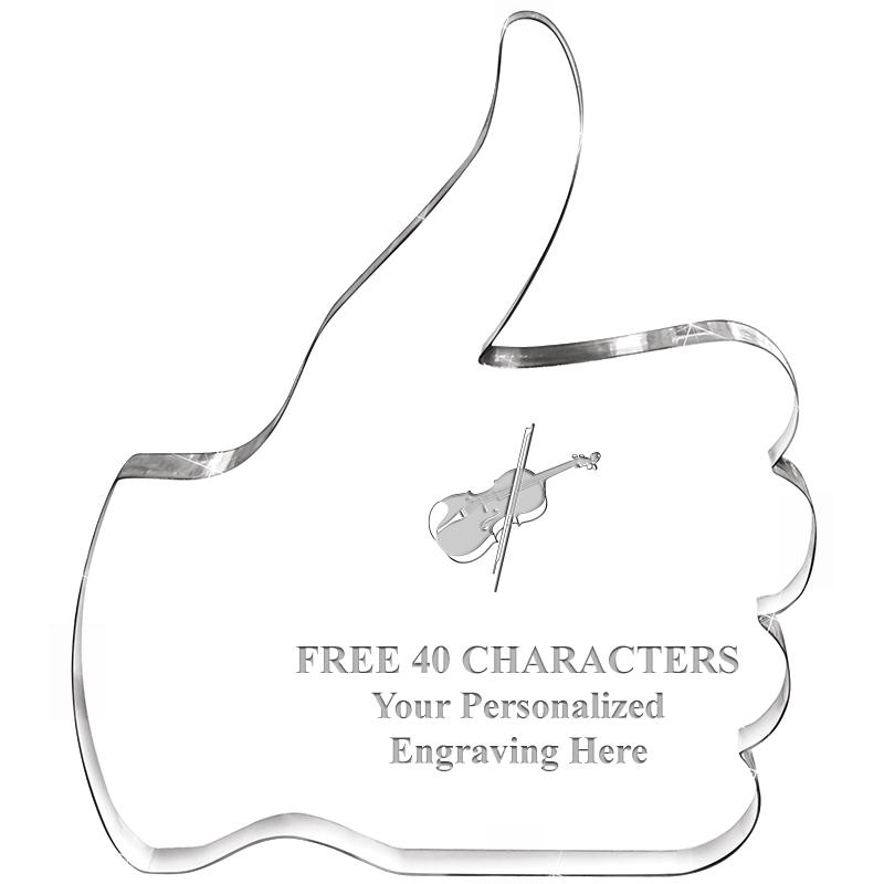 6" THUMBS UP ACRYLIC